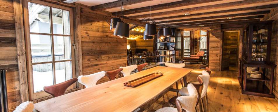 Dining area, Chalet Ambre - La Mourra